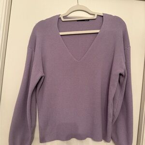 Black Tape Lavender V-Neck Sweater